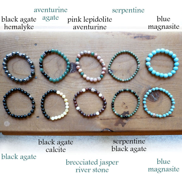 Black Beaded Bracelets, Men Beaded Bracelet,,diy Bracelet Making