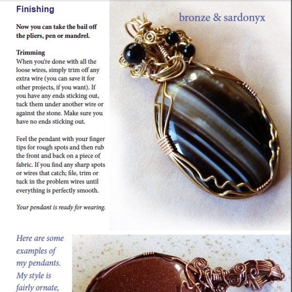 Simple Wire Wrapped Pendant · How To Make A Wire Wrapped Pendant