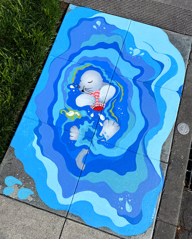 Storm Drain Sidewalk Murals