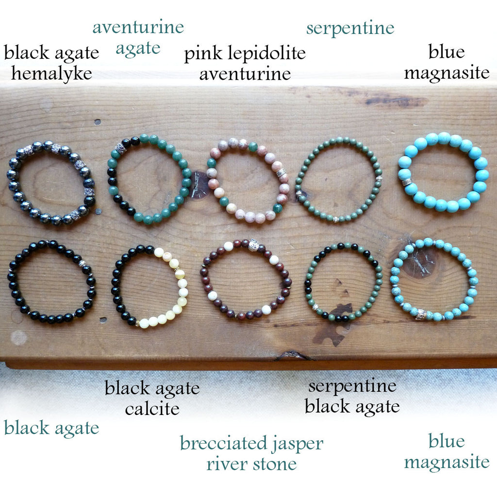 Handmade Gemstone Beaded Bracelets for Men – Rhonda Chase Design